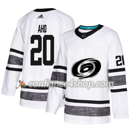 Adidas Maillot de Hockey Carolina Hurricanes Sebastian Aho 20 2019 All-Star Blanc Authentic - Homme
